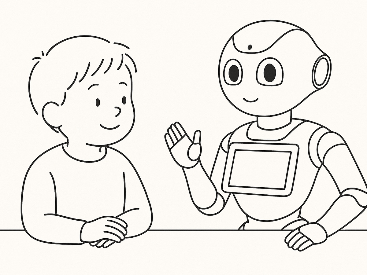 自閉症のある子への支援にロボットを用いたときの感情の変化