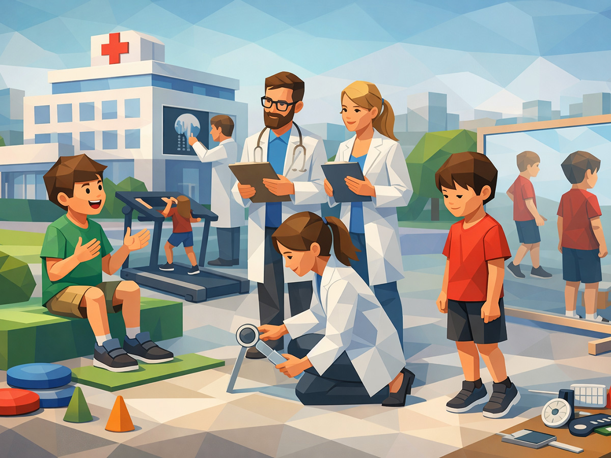 自閉症の子どもに見られる姿勢の違い、話せる子と話さない子