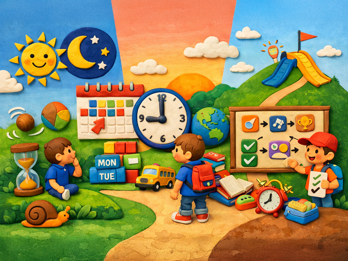 ADHD・知的障害の子に見られる時間の問題と日常生活の関係