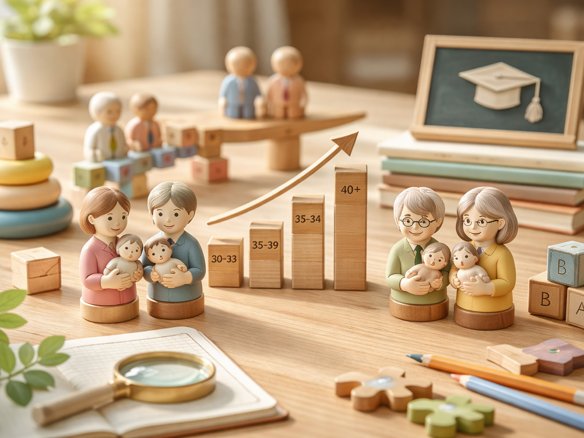 自閉症と母親の年齢、父親の年齢は関係するのか？研究が示す傾向