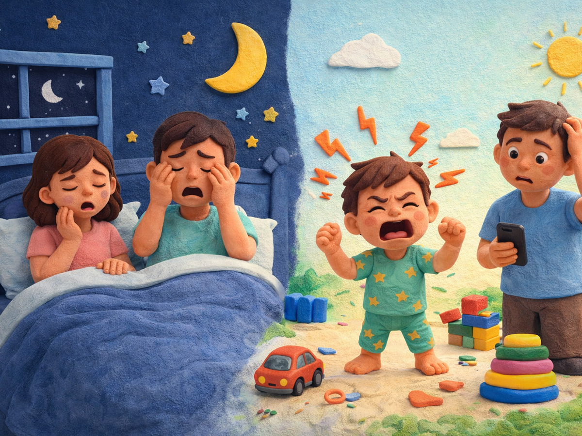 自閉症の幼い子どもに多い睡眠の乱れと日中の行動との関係