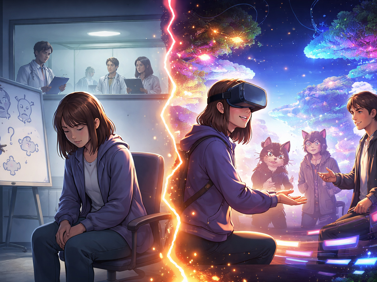 自閉症の人どうしだと会話が楽に。VR空間での新しい人間関係