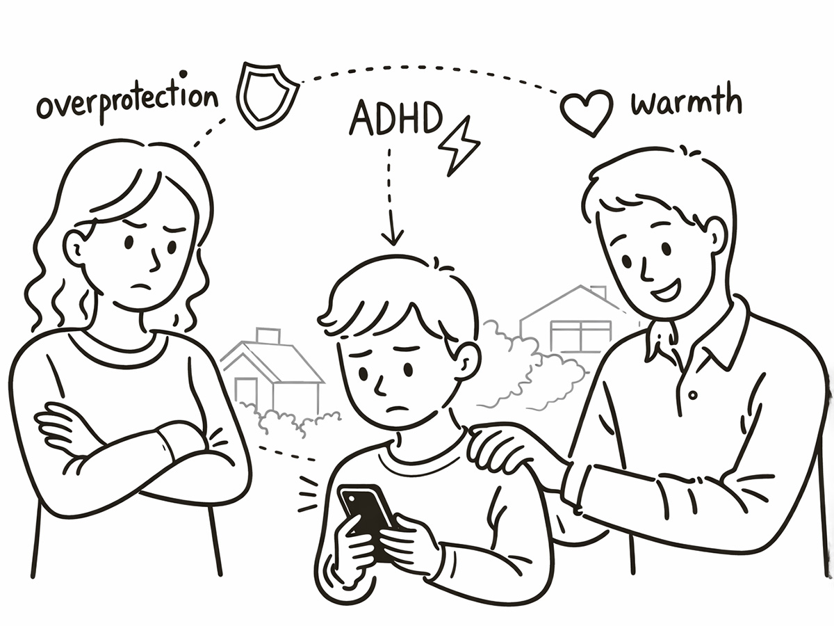 ADHDの子の問題行動に影響を与える親の態度とスマホ習慣